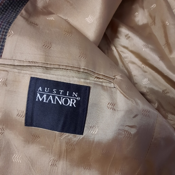 Austin Manor Mens Wool Sport Coat Size 42L - Picture 5 of 11